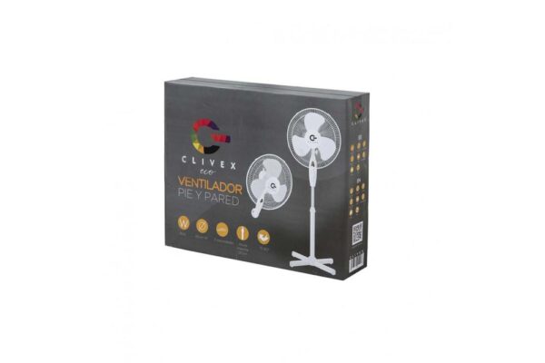 VENTILADOR CLIVEX ECO PIE Y PARED 3 V  40CM  45W